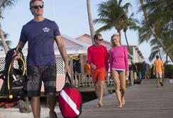 Cayman Islands Scuba Diving Holiday. Little Cayman Dive Centre. Walkway.